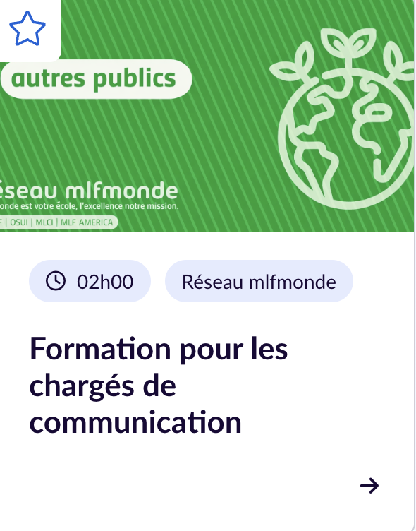 Nouveau parcours